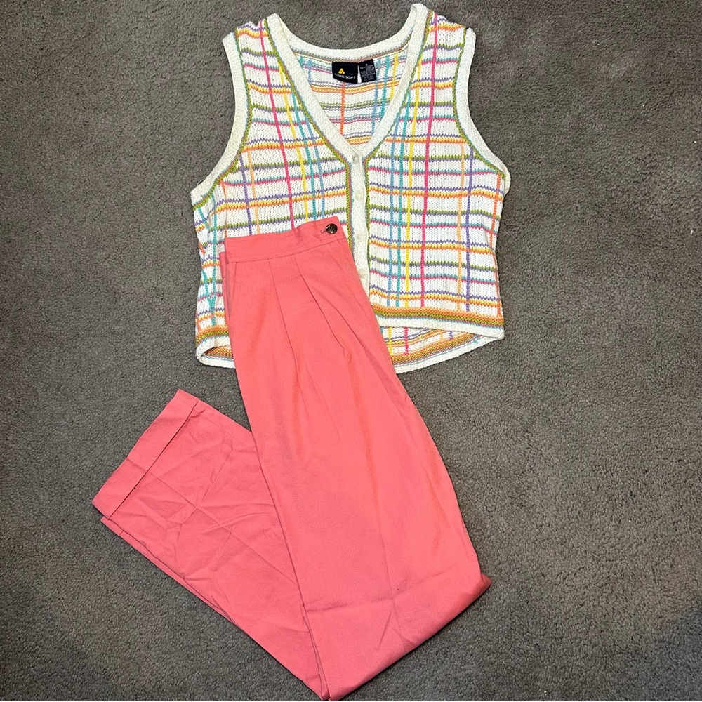 Vintage pink trousers